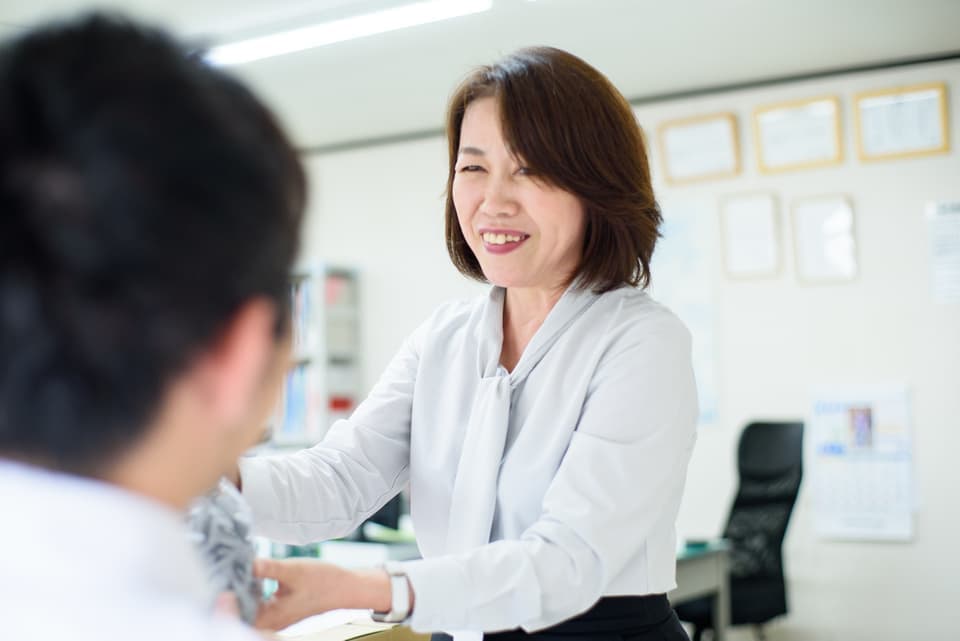 北陸フジクリーン女性 インタビュー写真